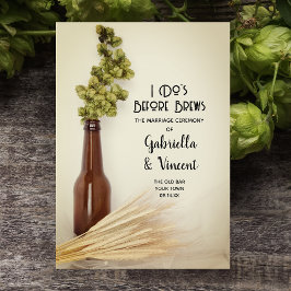 Programa Tríptico Boda de la Cervecería de Lúpulo Seco y Trigo