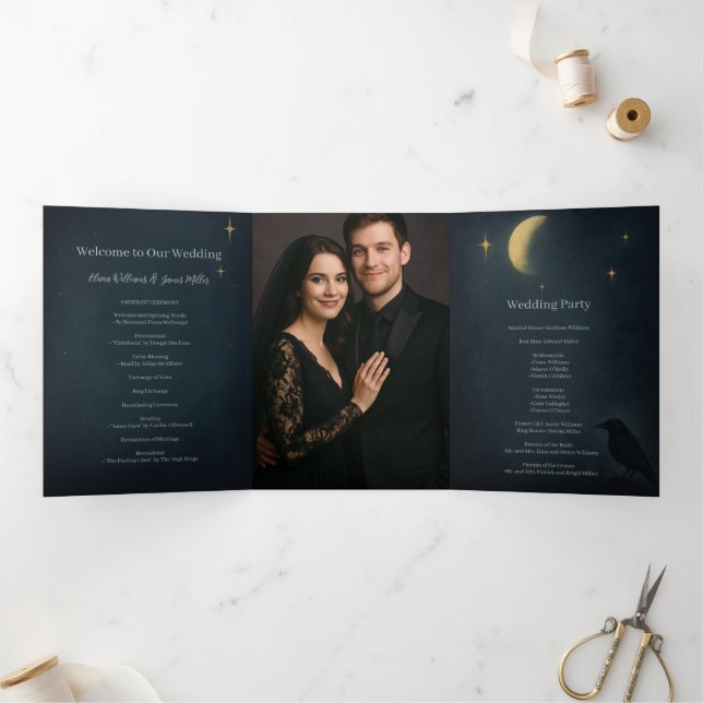 Programa Tríptico Boda Gótico de Halloween (Interior)