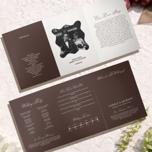 Programa Tríptico Boda marrón