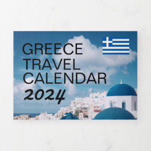 Programa Tríptico Calendario de viajes de Grecia 2024 con vacaciones