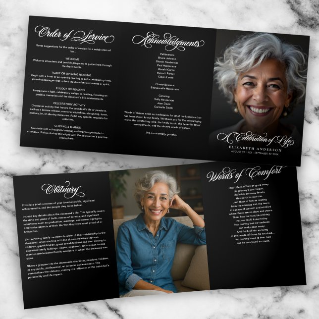 Programa Tríptico Caligrafía Script 2- Celebración de la vida en fot (Subido por el creador)