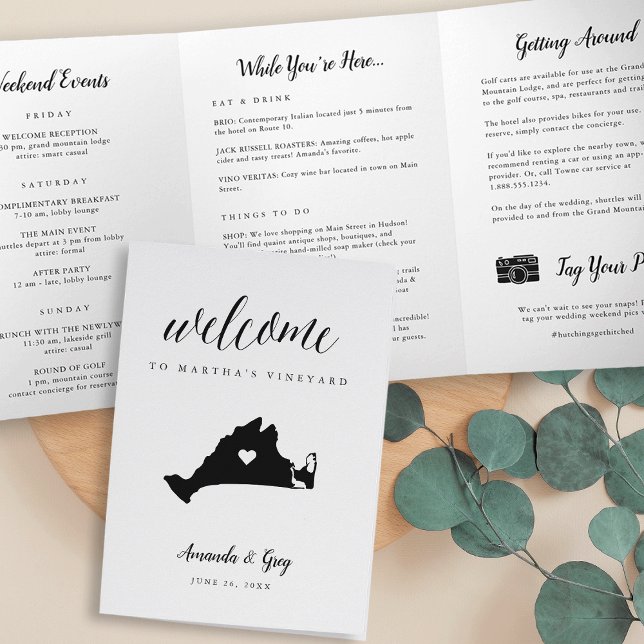 Programa Tríptico Carta de bienvenida a Itinerario del Boda de Viñet (Subido por el creador)