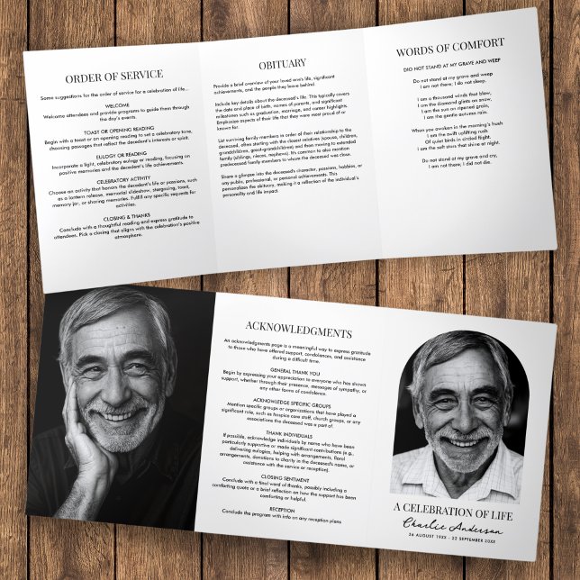 Programa Tríptico Celebración de la Vida con Fotos de Arquitectura M (Subido por el creador)