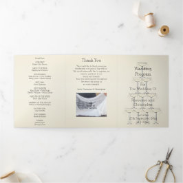 Programa Tríptico Copas de Champagne Boda