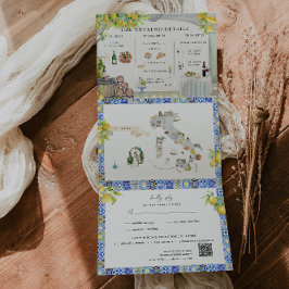 Programa Tríptico Costa Amalfi | Mapa Itinerario Mediterráneo