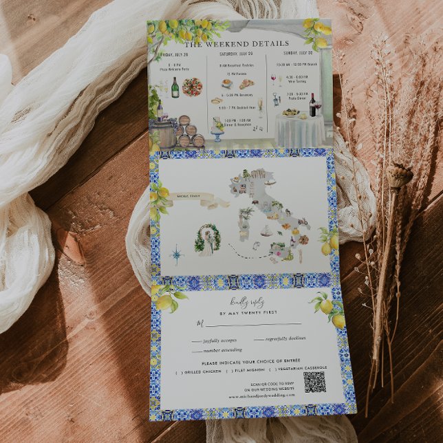 Programa Tríptico Costa Amalfi | Mapa Itinerario Mediterráneo (Subido por el creador)