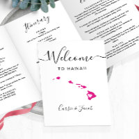 Cualquier color Boda hawaiano bolsa de bienvenida