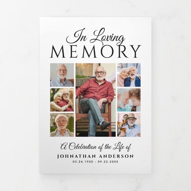 Programa Tríptico En la memoria amorosa Funeral blanco y negro de 16 (Foto de portada)