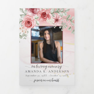 Programa Tríptico En memoria amorosa Funeral de la flor roja Rubor