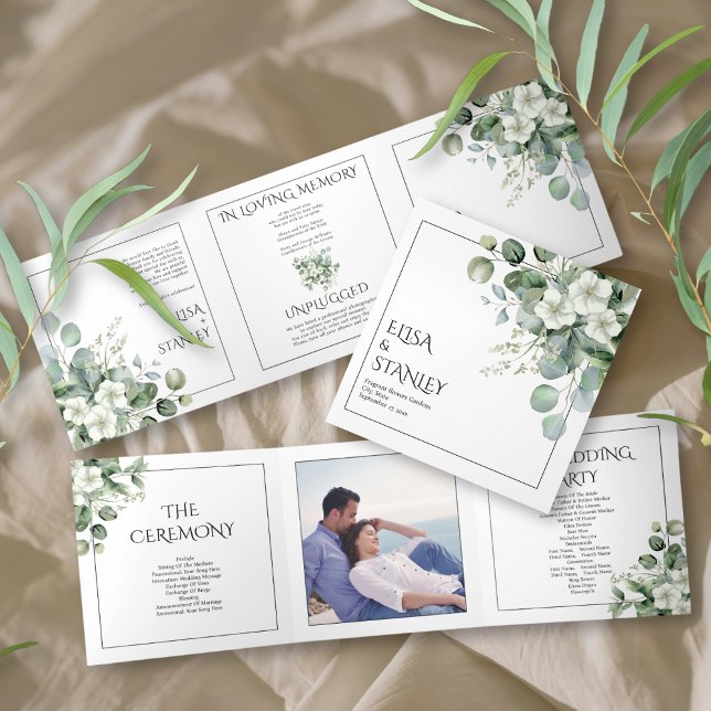 Programa Tríptico Eycalyptus y boda floral de flores blancas (Subido por el creador)