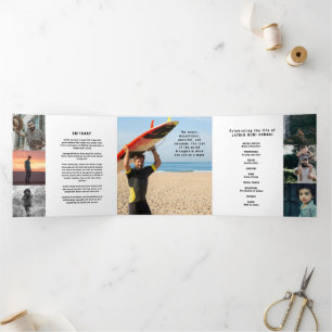 Programa Tríptico Fotos del personalizado del servicio de monotono d