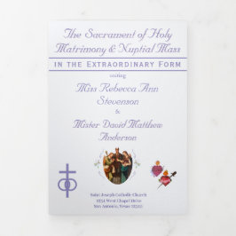 Programa Tríptico La Boda Católica de los Dos Corazones