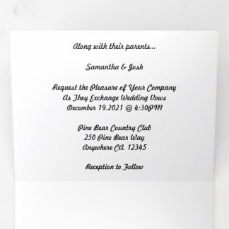 Programa Tríptico Micro weddding + Save the Date Combo triple