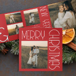 Programa Tríptico Navidades retro vintage estéticos rojo personaliza<br><div class="desc">Celebre la temporada con estilo con nuestro programa Tri-Fold rojo personalizado estético de Navidades retro vintage. Esta carta festiva captura el encanto nostálgico de las tarjetas de Navidades retro, con una tipografía retro audaz y una rica paleta de color rojo que aporta un toque de calidez festiva clásica. Perfecto para...</div>