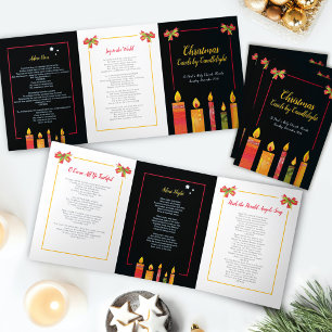 Programa Tríptico Navidades villancicos por canciones de velas negro