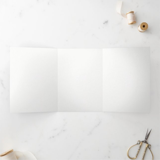 Programa Tríptico Personalización de Bodas de Lujo Modernas (Interior)