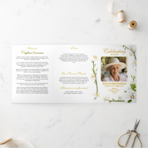 Programa Tríptico Poema fotográfico de Lily de Orquídea Blanca