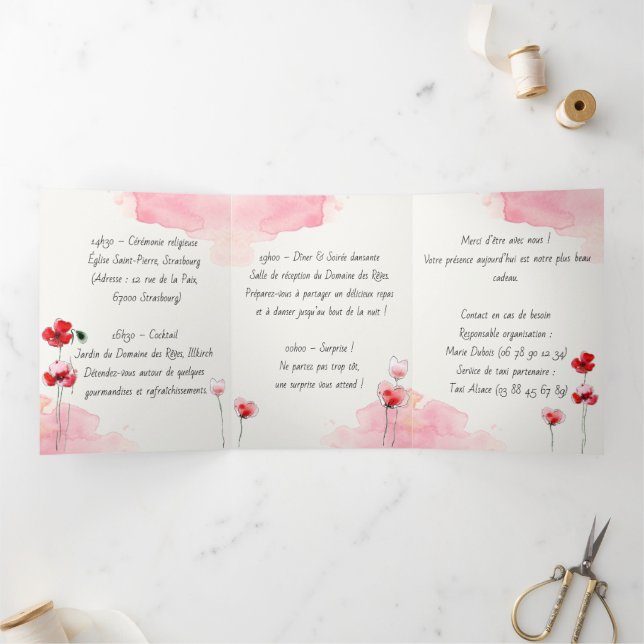 Programa Tríptico Programme "Coquelicots" (Interior)