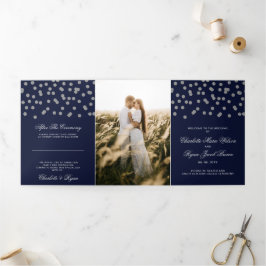 Programa Tríptico Purpurina de plata de la Marina, Boda fotográfico 