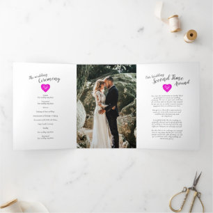 Programa Tríptico renovación de vocales del boda de fotografía perso