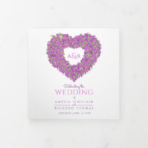 Tulipanes morados historia de arte cardíaco boda d