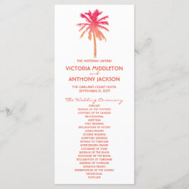 Programa Tropical Sunset Palm Tree Beach Wedding