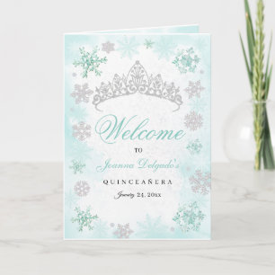 Programa Turquoise Winter Wonderland Quinceanera