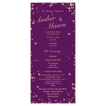 Twinkle Stars Purple and Gold Sparkle