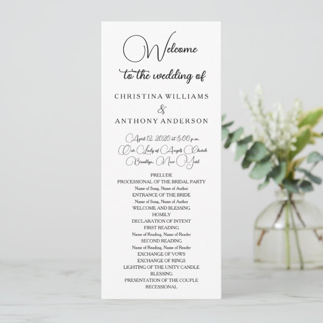Programa Typografía simple y elegante moderna (Anverso de pie)