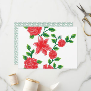 Programa un montón de flores rojas sobre un fondo blanco