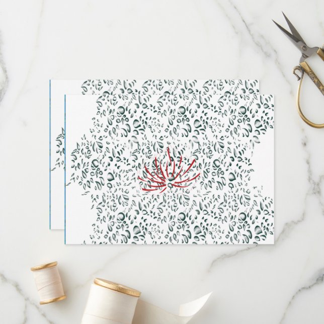 Programa una flor roja sobre un fondo negro (Anverso/Reverso In Situ)