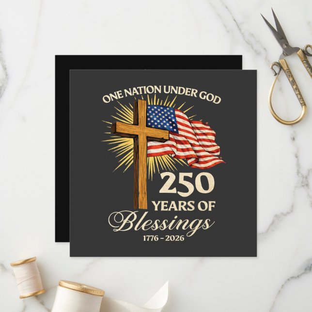 Programa Una Nación Bajo Dios 250 Años de Bendiciones (Anverso/Reverso In Situ)