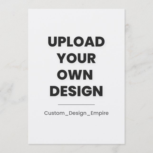 Programa Upload Your Own Design Here | Custom (Anverso)