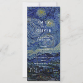 Programa Van Gogh Starry Night Wedding