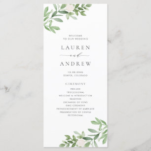 Programa Vegetación acuática y Boda de flores blancas