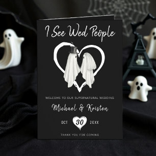 Programa Veo A Wed People Gótico Fantasma Boda Halloween