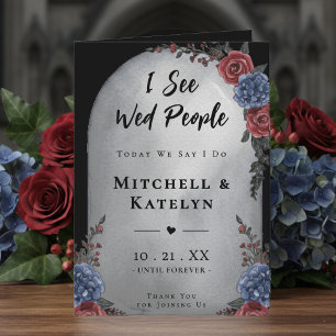 Programa Veo gente casada Lápida Floral Boda Gótica