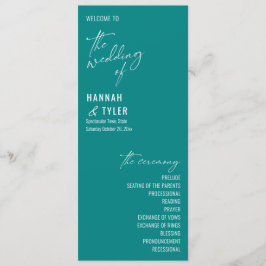 Programa Verde azulada tipografía elegante, sencilla y cont