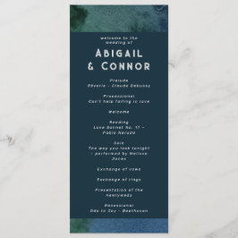 Programa Verde azulado azul Minimalista moderno