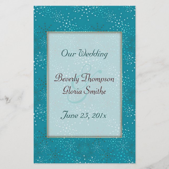 Programa verde azulado Galaxy WEDDING (Anverso)