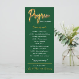 Programa Verde y Oro 3d Textura de Oro Diseño Mini
