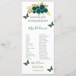 Programa Verdor Floral Quinceañera