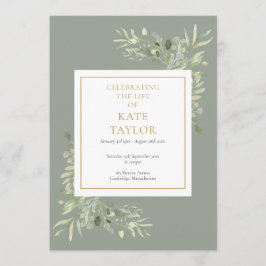 Programa Verdor Foliage Funeral Orden De Servicio