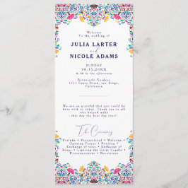 Programa Vibrante Boda arcoiris al estilo de la Fiesta Mexi