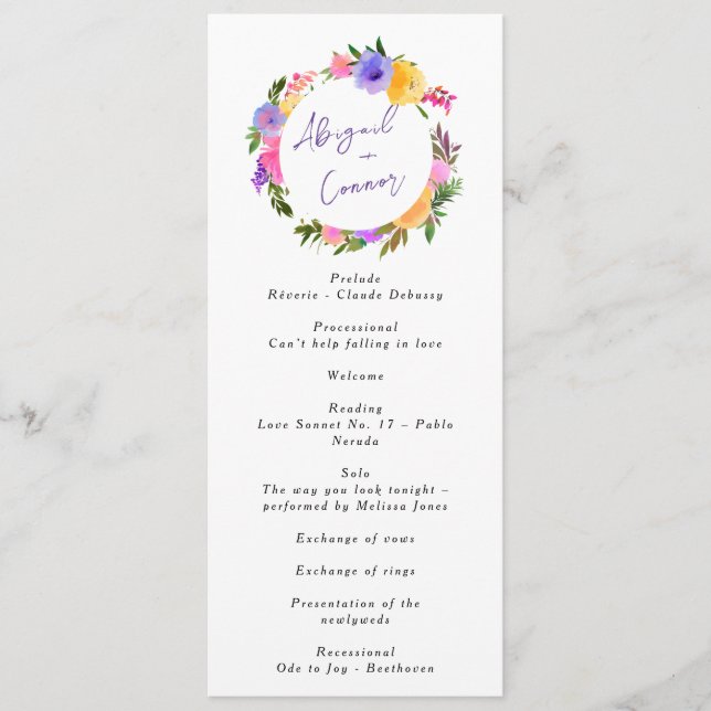 Programa Vibrante Casual Magenta Violeta Amarillo (Anverso)