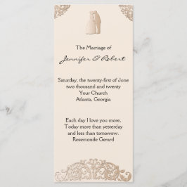 Programa Victoriano de Boda de Filigree en Oro