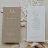 Viñetas inmaduras Monograma Escudo Beige