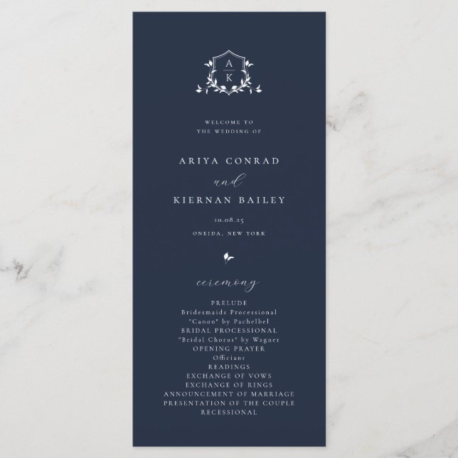 Programa Viñetas sin tiempo Monograma Escudo Marina Azul (Anverso)