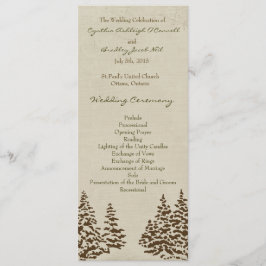 Programa Vintage de Boda Evergreen