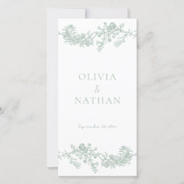 Programa Vintage Elegance Sage Green Wedding